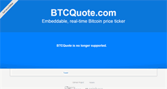 Desktop Screenshot of btcquote.com